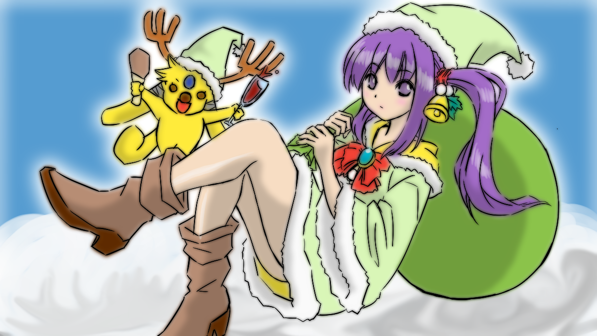 2019/12 迷子のイカ (id:usausamode)さんの作品・りと先生描き下ろし線画を塗ってみたファンアート 2019/12 迷子のイカ (id:usausamode)さんの作品・りと先生描き下ろし線画を塗ってみたファンアート