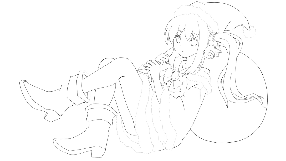 2019/12 梢瓏 (id:cloise)さんんの作品・りと先生描き下ろし線画を塗ってみたファンアート 2019/12 梢瓏 (id:cloise)さんの作品・りと先生描き下ろし線画を塗ってみたファンアート